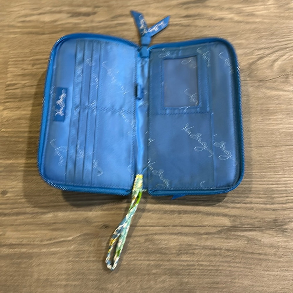 blue vera bradley wallet
